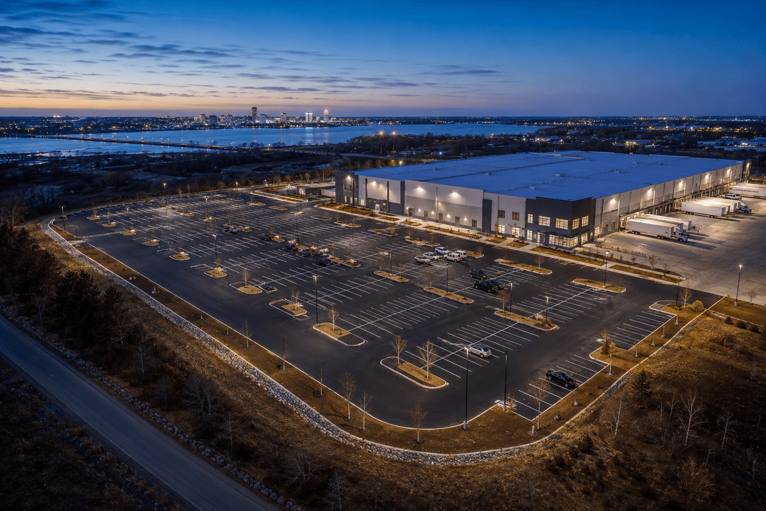 Commercial asphalt paving contractor serving parking lots across Woonsocket, Rhode Island