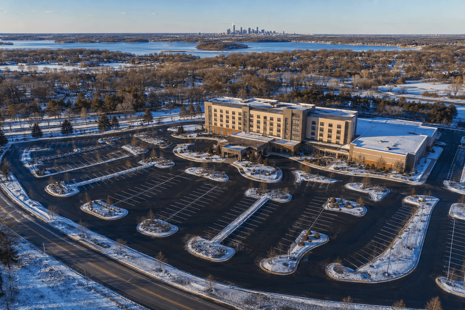 Commercial asphalt paving contractor serving parking lots across Duluth, Minnesota