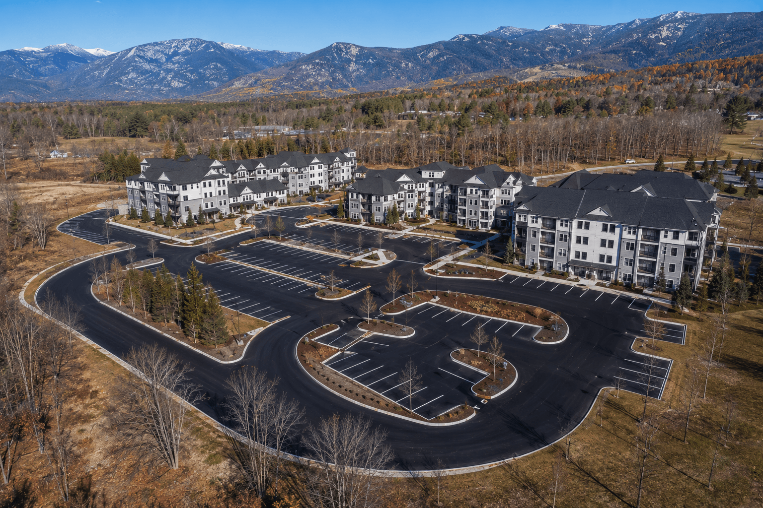 Commercial asphalt paving contractor serving parking lots across Concord, New Hampshire