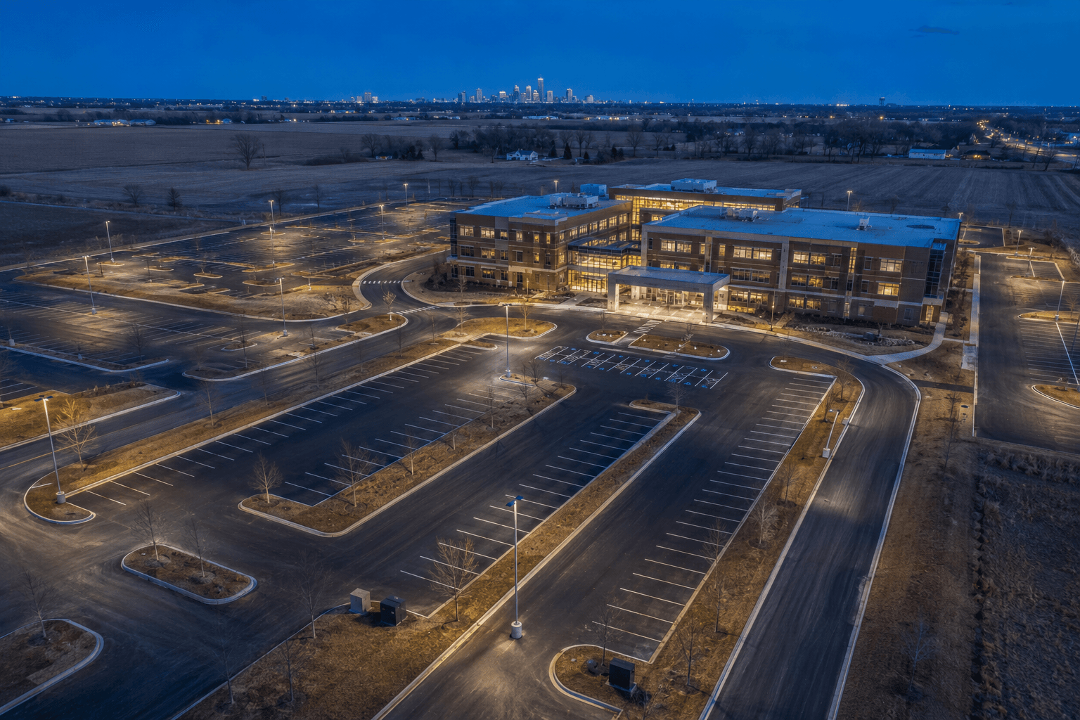 Commercial asphalt paving contractor serving parking lots across Fishers, Indiana
