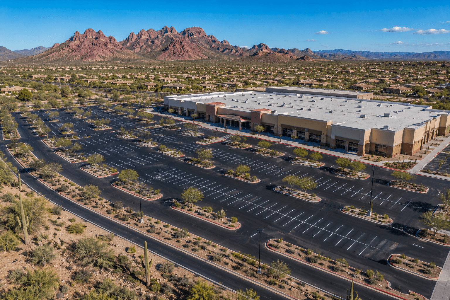 Commercial asphalt paving contractor serving parking lots across Gilbert, Arizona