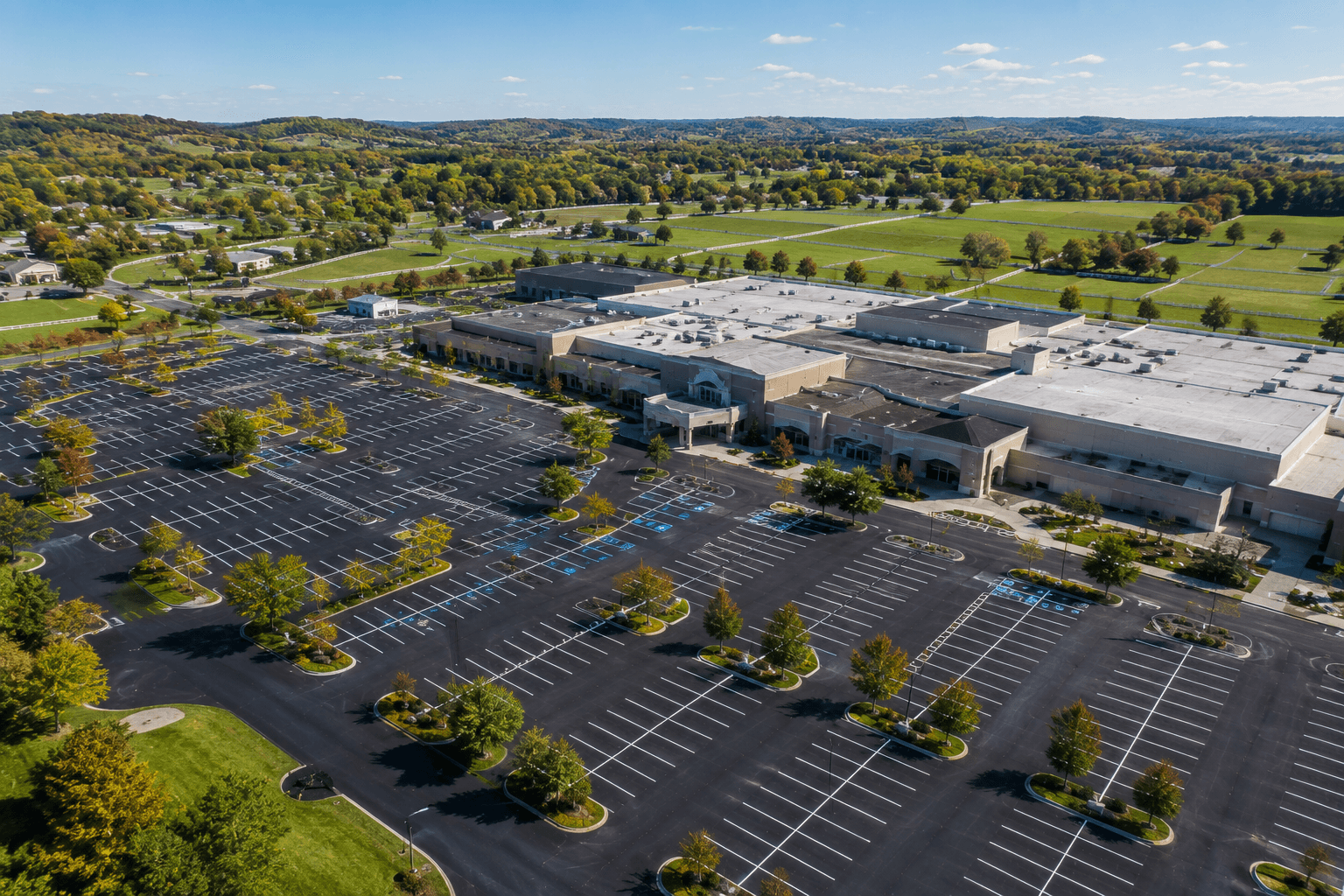 Commercial asphalt paving contractor serving parking lots across Louisville, Kentucky