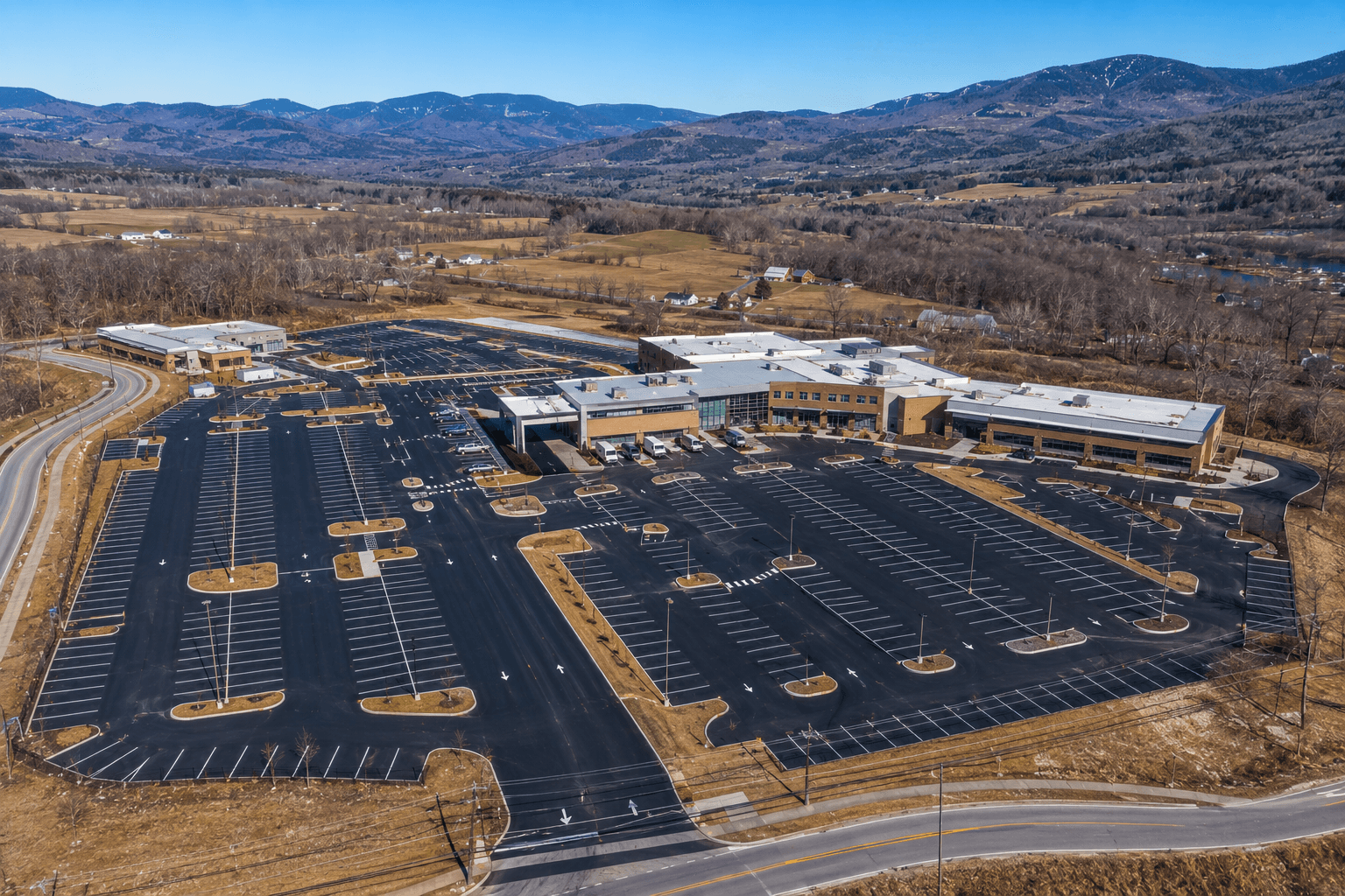 Commercial asphalt paving contractor serving parking lots across Vermont state