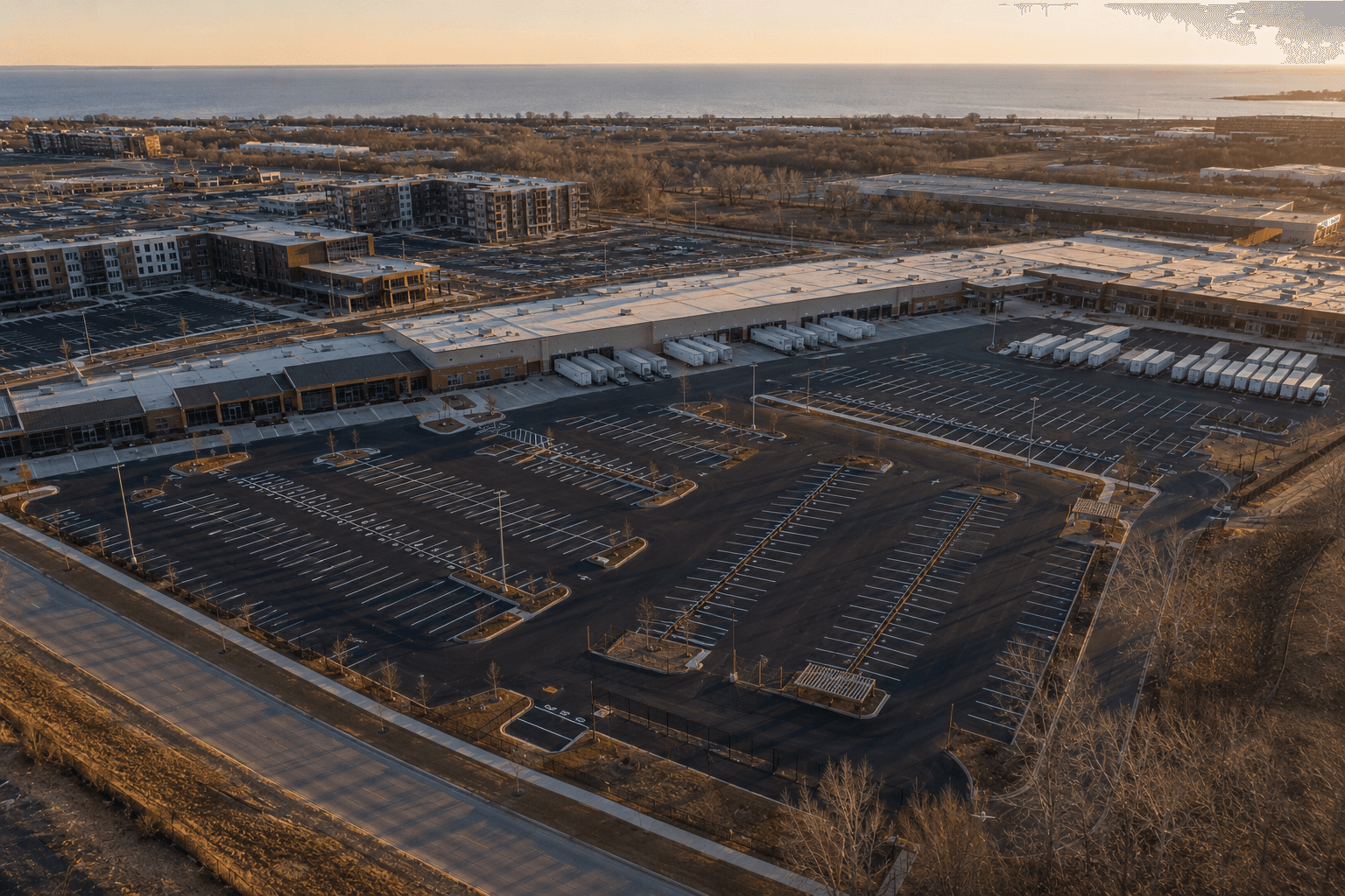 Commercial asphalt paving contractor serving parking lots across Michigan state