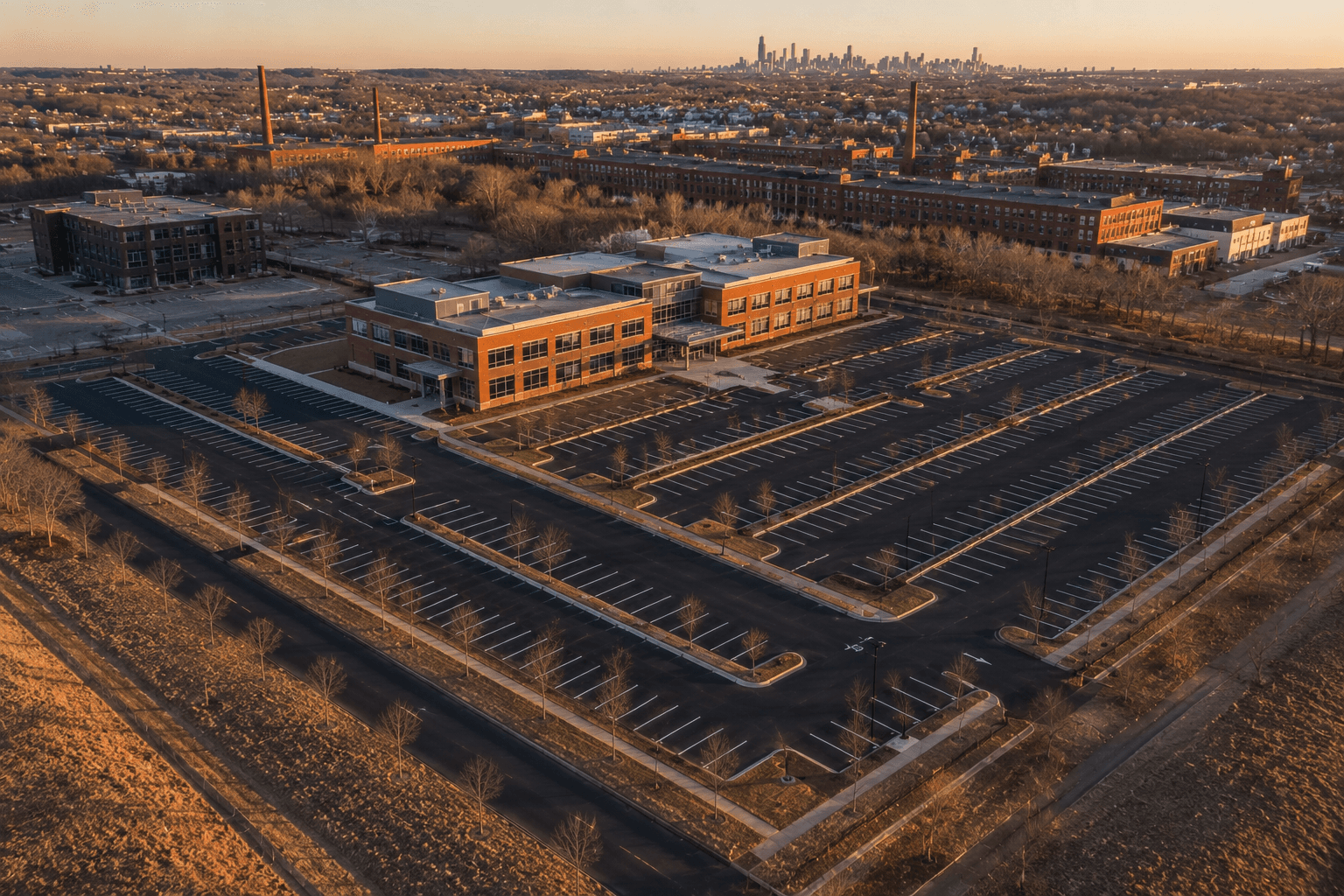 Commercial asphalt paving contractor serving parking lots across Worcester, Massachusetts