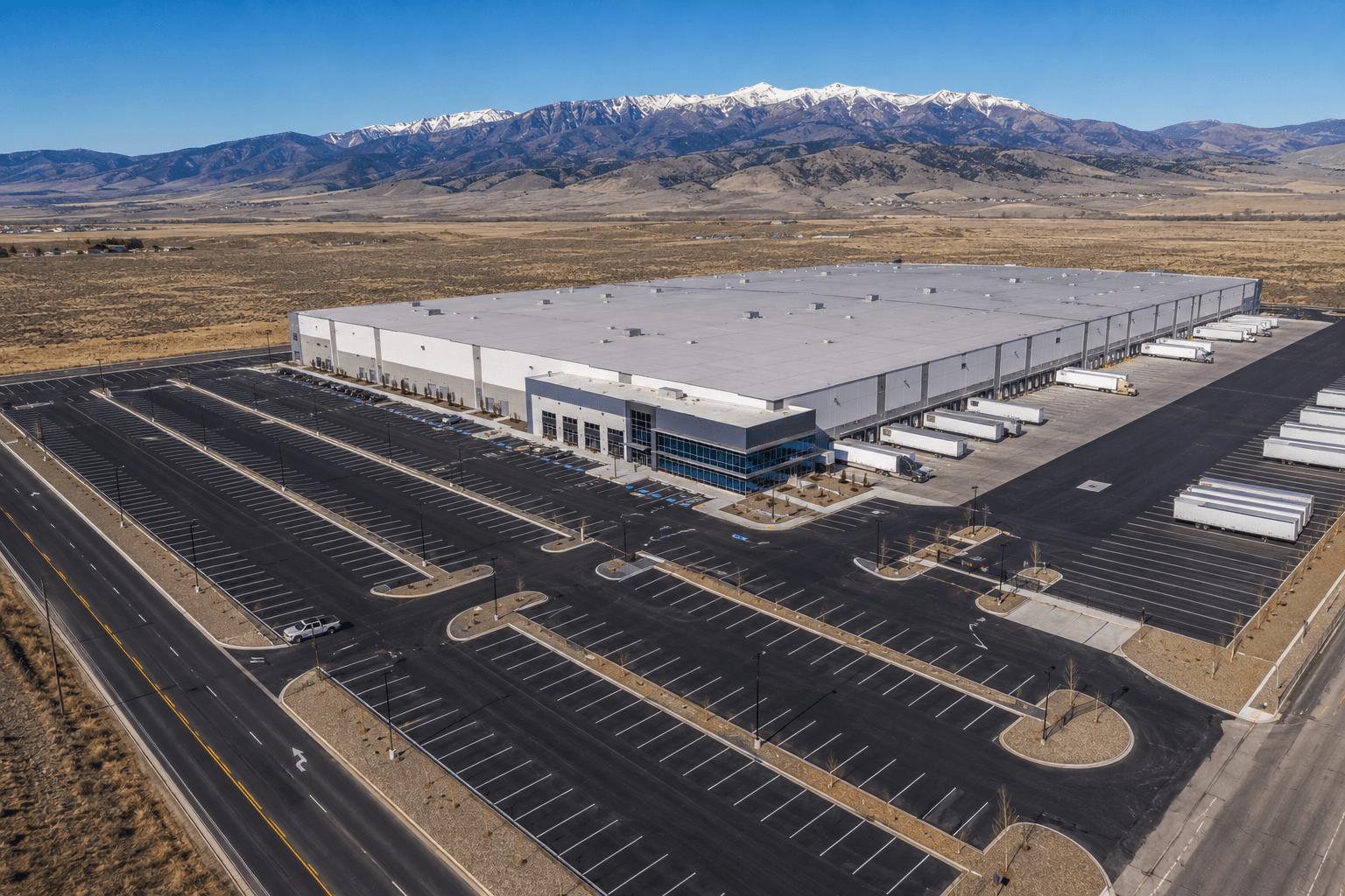 Commercial asphalt paving contractor serving parking lots across Idaho state
